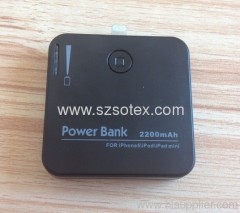 2200mah power bank for iphone \ipad mini\ipod