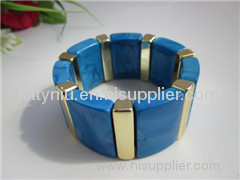 bluestone color plastic bracelet