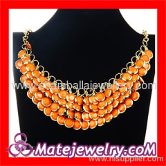 Costume Jewellery Candy Orange Chunky Bubblegum Necklace Wholesale