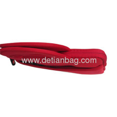 Red cool 14 neoprene laptop case with handle