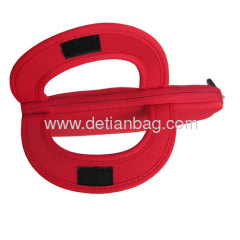 Red cool 14 neoprene laptop case with handle