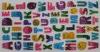 Alphabet Puffy Sticker with Colorful PVC for Book , Mobile Phone