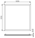 600x600mm led panel light