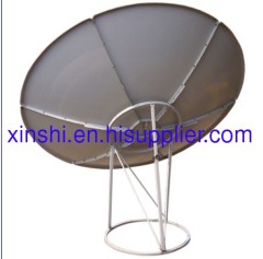 C-band prime focus satellite dish antenna