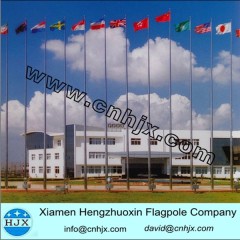 Outdoor steel flag pole