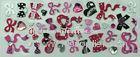 Red / Pink Graceful Bowknot Glitter Foam Stickers , ECO-friendly