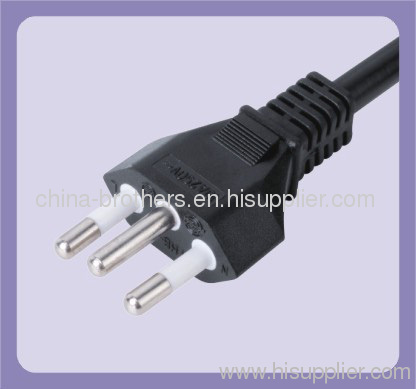 3 pin Brazil Inmetro power plug