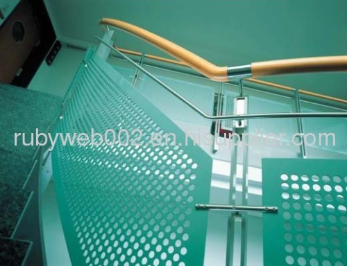 Powder coated perforated metal mesh