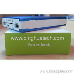 Customized ABS+aluminum alloy Mobile hard disk power with Li-polymer