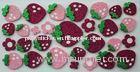 Promotional Red Strawberry PVC Sticker Waterproof , 3D Foam EVA