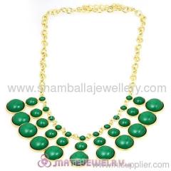 Wholesale fashion green bubble bib Dress Necklace For women