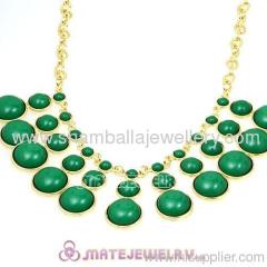 Wholesale fashion green bubble bib Dress Necklace For women