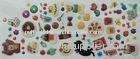 Soft 3D Epoxy Dome Stickers , Animals Cakes Cookies Sticker Paper