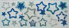 Decorative Removable Glitter Star Stickers , Bule Jewelry Valentine