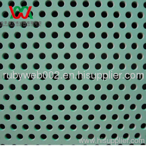 PVC coated perforated metal sheet