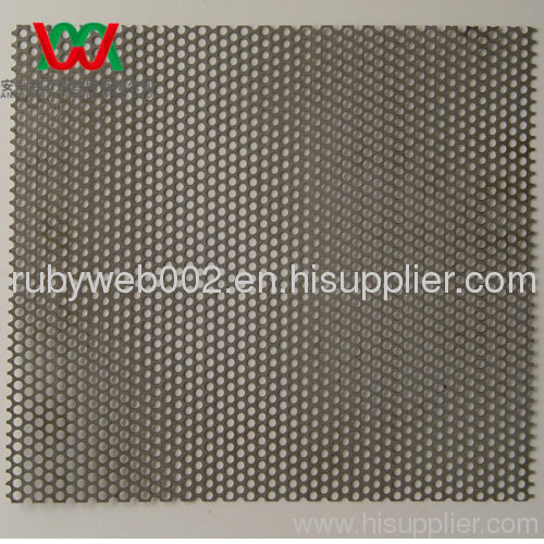 round hole perforated metal in staggered row