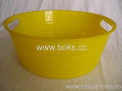 2013 yellow round plastic ice buckets