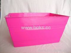 2013 pink square plastic ice buckets with handle