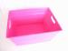 2013 pink square plastic ice buckets with handle