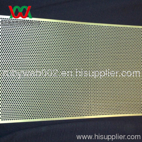 decorative brass perforated metal grill