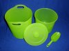 4pcs plastic ice bucket sets with handle &lid