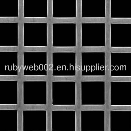 square holes straight perforated metal