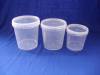 transparent plastic buckets with handle and lids