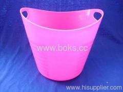 2013 pink mini plastic ice buckets with handle