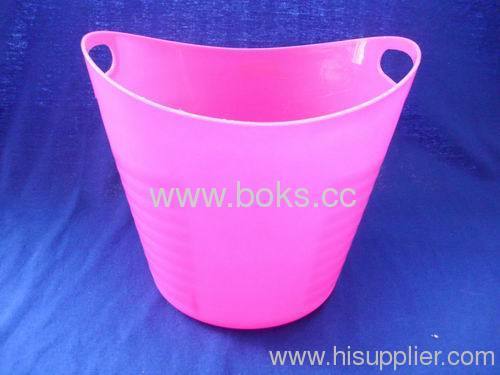 pink mini plastic ice buckets with handle