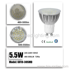 GU10 DAY WHITE LED SPOTLIGHT 5.5W