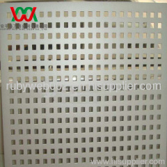 square holes perforated metal