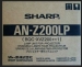 Projector lamp AN-Z200LP with lamp holder for SHARP DT-300