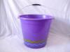 purple custom plastic bucket with handle