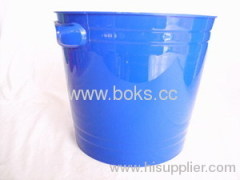 blue plastic ice buckets with handle