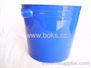 blue plastic ice buckets with handle