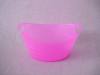 durable pink plastic mini ice buckets