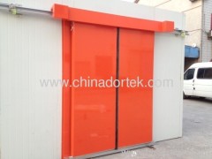 electrical bi-parting sliding freezer doors