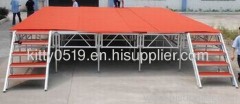 Factory Direct Marketing Plywood Aluminium Stage / Mobile stage with Adjustable Height 38-150cm