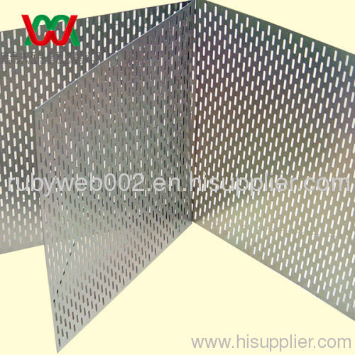 Slot holes perforated metal for building
