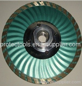 waved turbo blade wit flange