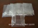 Clear Plastic Square / Block Bottom Cello Bags For Chocolate , Clothing