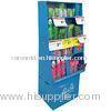 Corrugated Cardboard Retail Display With Tiered Cosmetic Racks