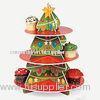 Tiered Cardboard Cupcake Display Stand For Cake Retail Stores