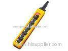 Yellow ABS Industrial Remote Controls , Crane Switch AC50 / 60Hz