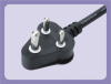 SABS certificated/approved 3 pin South Africa power cord plug