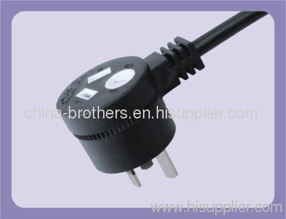 Australia 3-pole 7.5-10A power supply cord SAA approved Electrical Plug