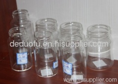 Senior transparent glass bottles