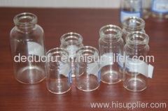 High transparent glass vials