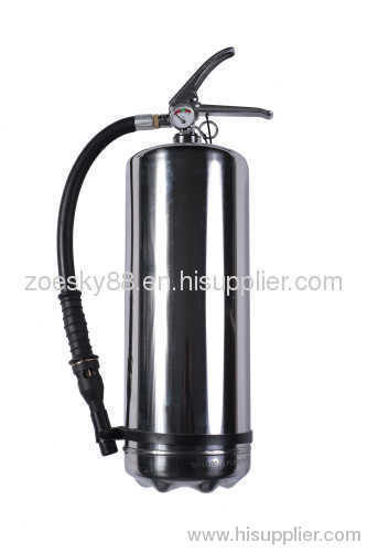 4L 6L 9L 12L Portable stainless steel fire extinguisher ,stainless steel extinguisher