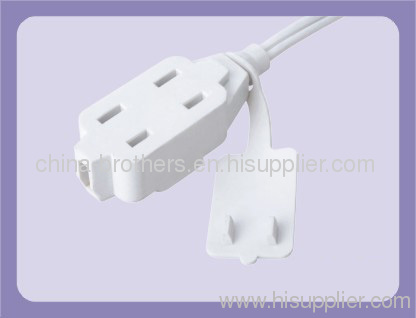 2 PIN AMERICA EXTENSION CORD PLUG AND SOCKET UL APPROVED